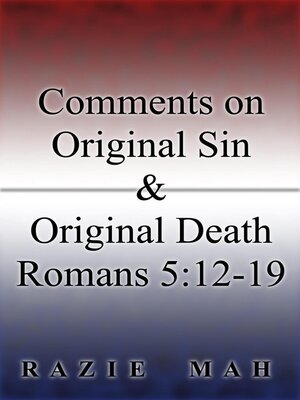 cover image of Comments on Original Sin and Original Death